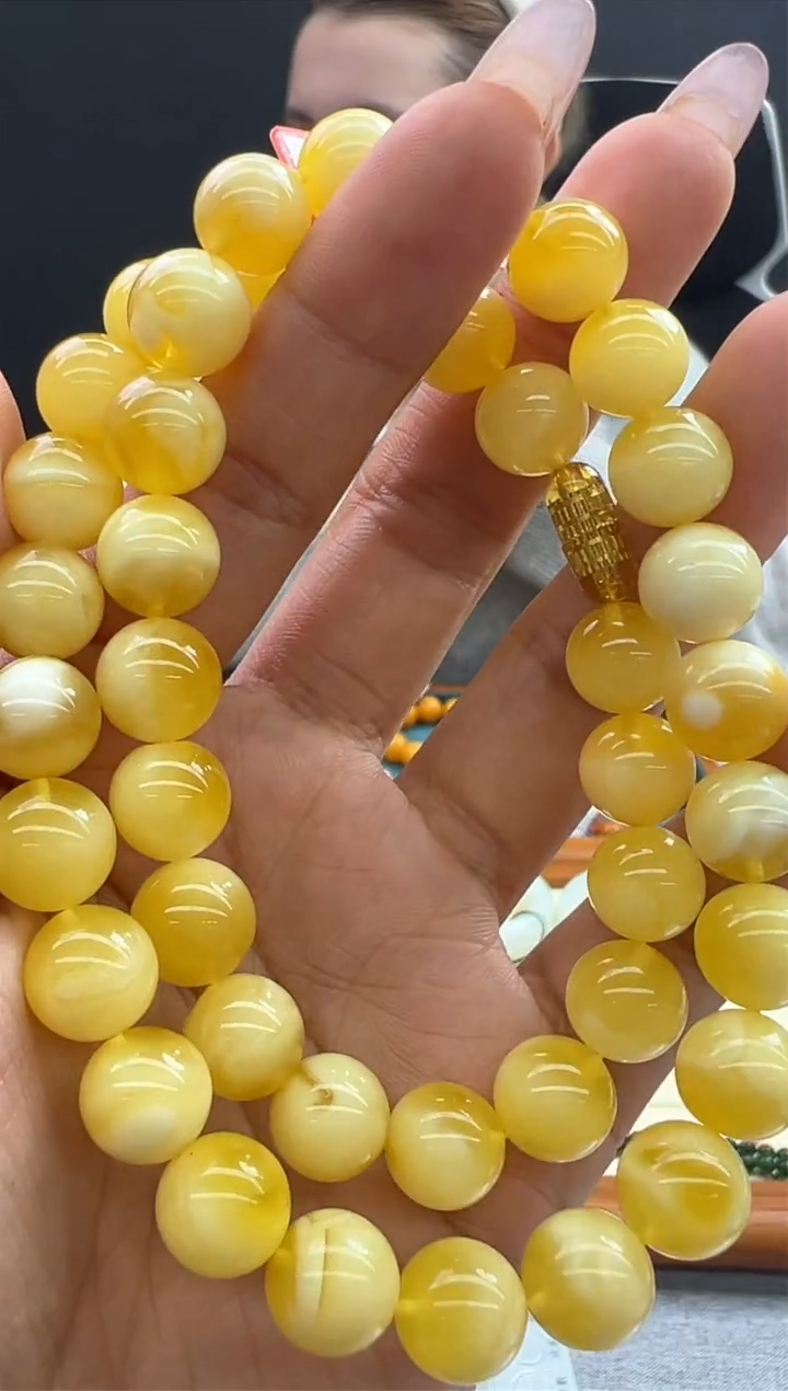 【闪购商品】琥珀颈饰未镶嵌40秒拍号