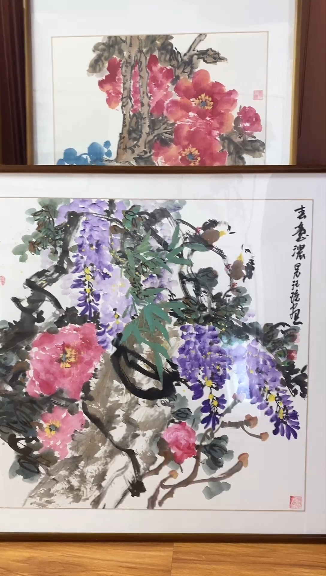 【闪购商品】国画汪琼《春意浓》含框82*82