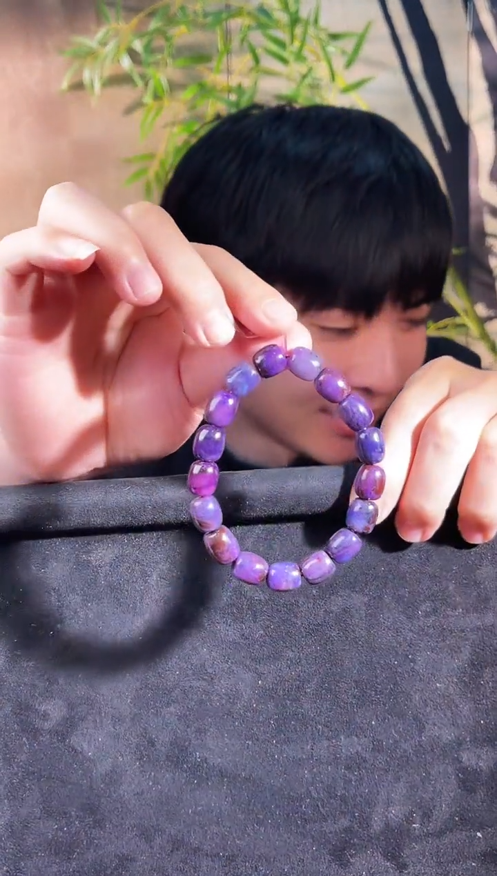 苏纪石（舒俱来）未镶嵌手串南非舒俱来老矿