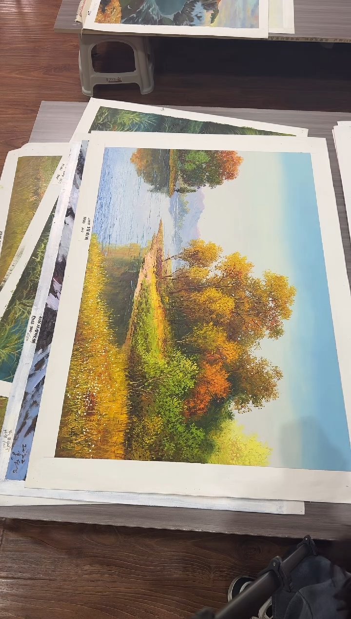 油画【147号】约90*60cm丨朝鲜原创纯手绘孤品油画丨顺丰包邮
