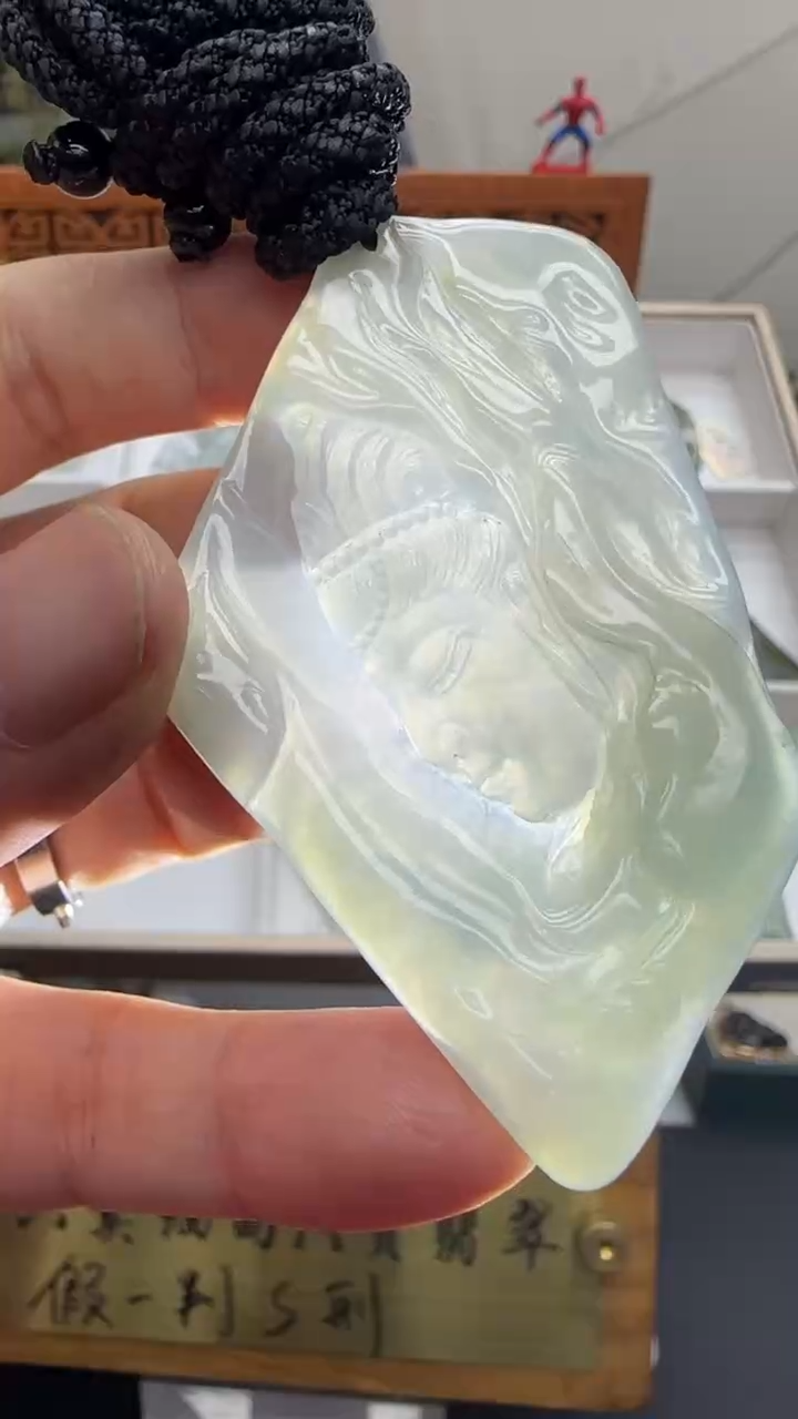 【闪购商品】翡翠挂件未镶嵌国雕谢林工（定制退货扣1000元）