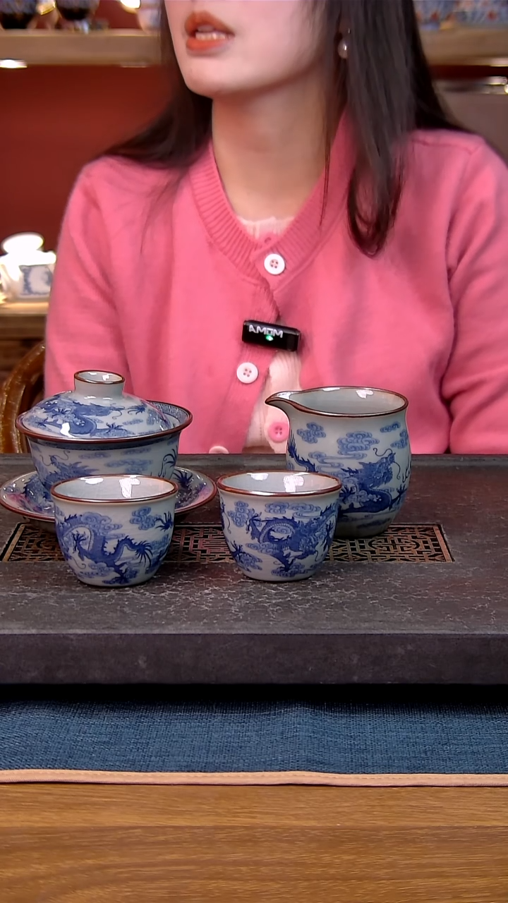 简装家用款4件套 老陶泥开片纹陶瓷茶具