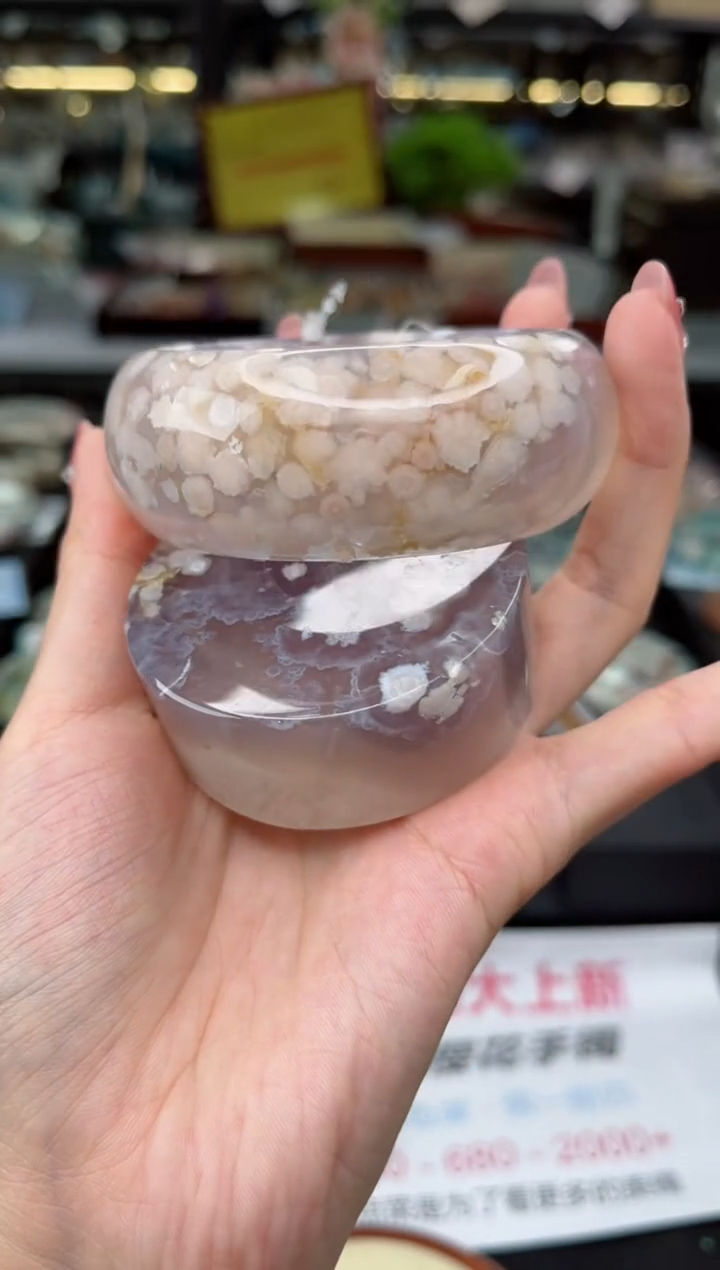 【闪购商品】石英质玉手镯未镶嵌60圈口（赠品镯心）S9248