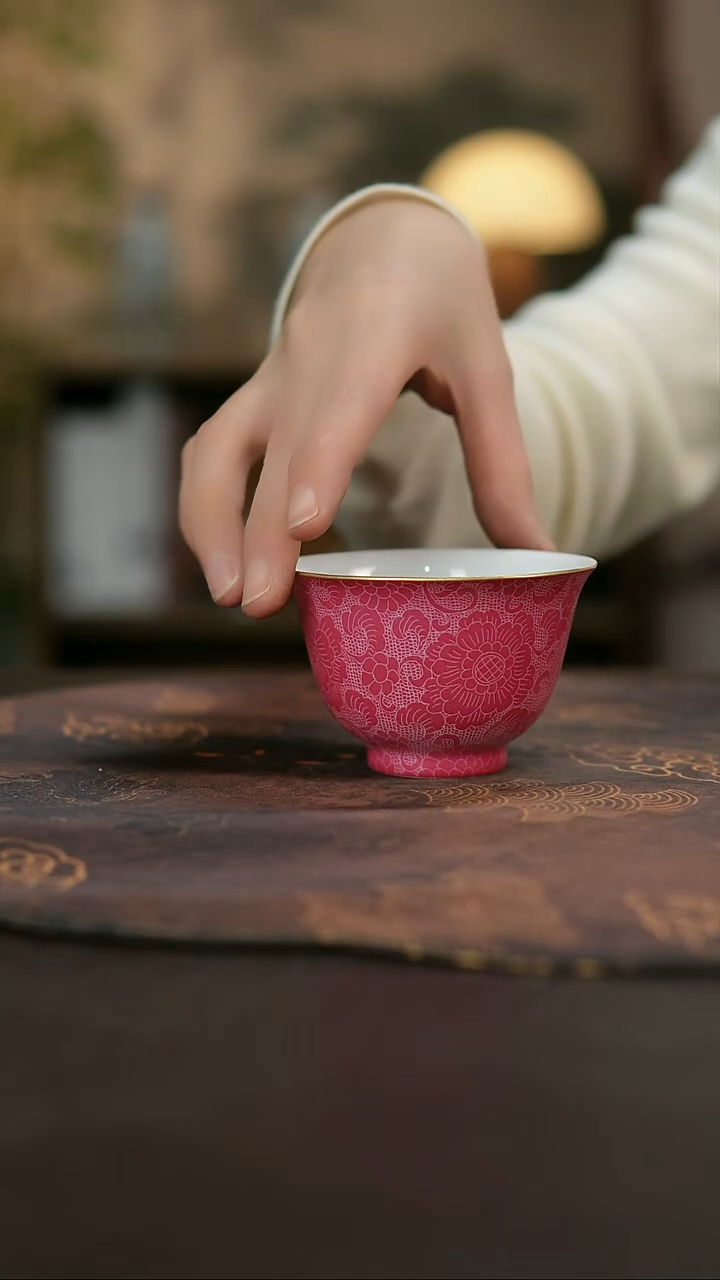 景德镇陶瓷杯碗柴烧多人