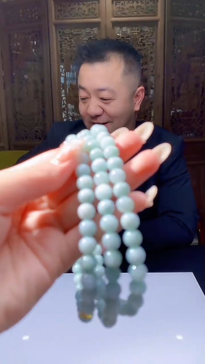 【闪购商品】定制翡翠未镶嵌8051jj-毛货珠链40