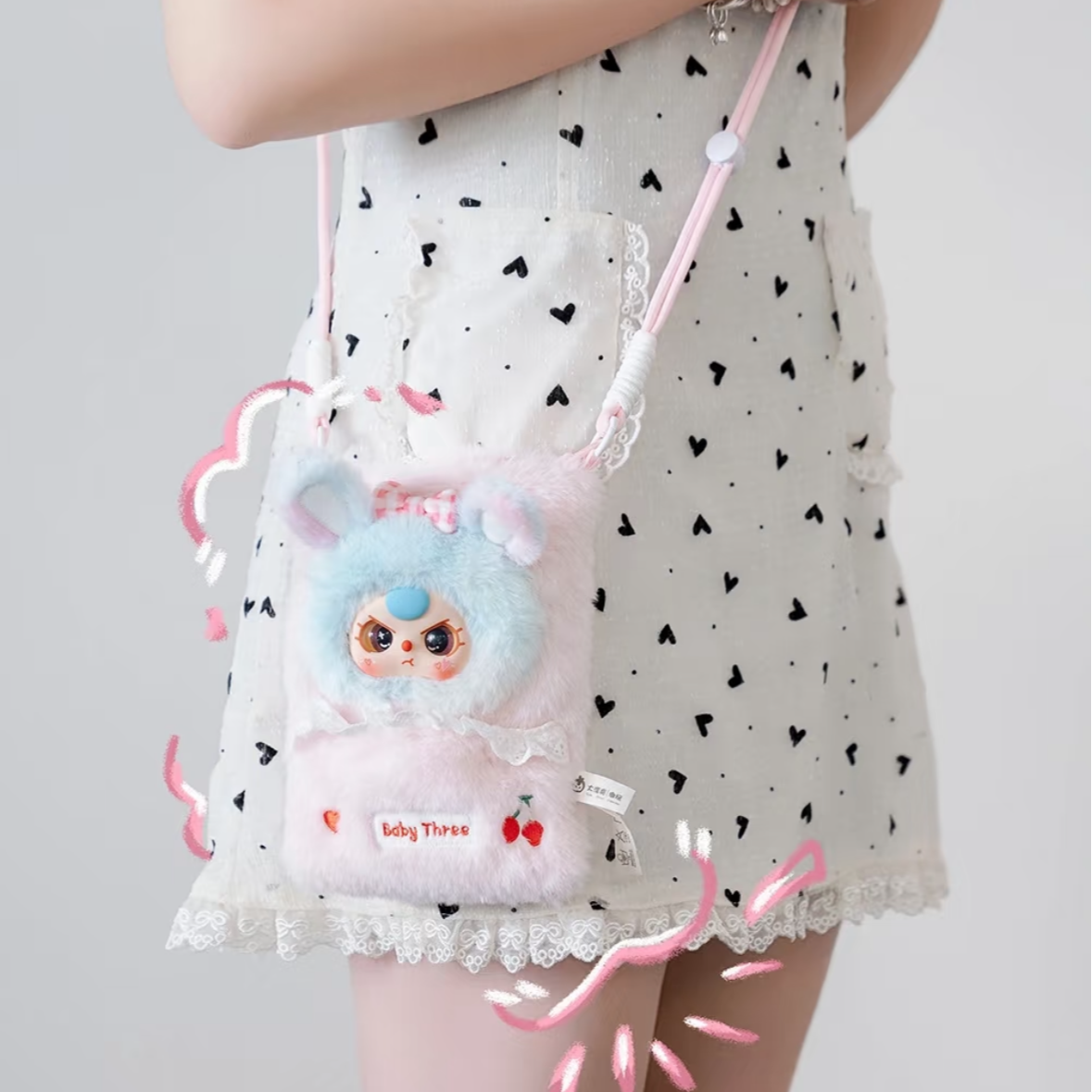 【十怪专属开播浮浮】娃三岁手机包1代系列毛绒盲盒