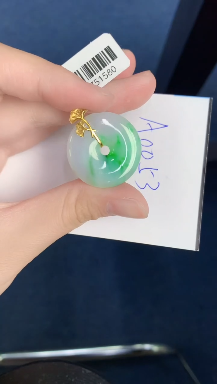 【闪购商品】翡翠颈饰18K金镶嵌000000000