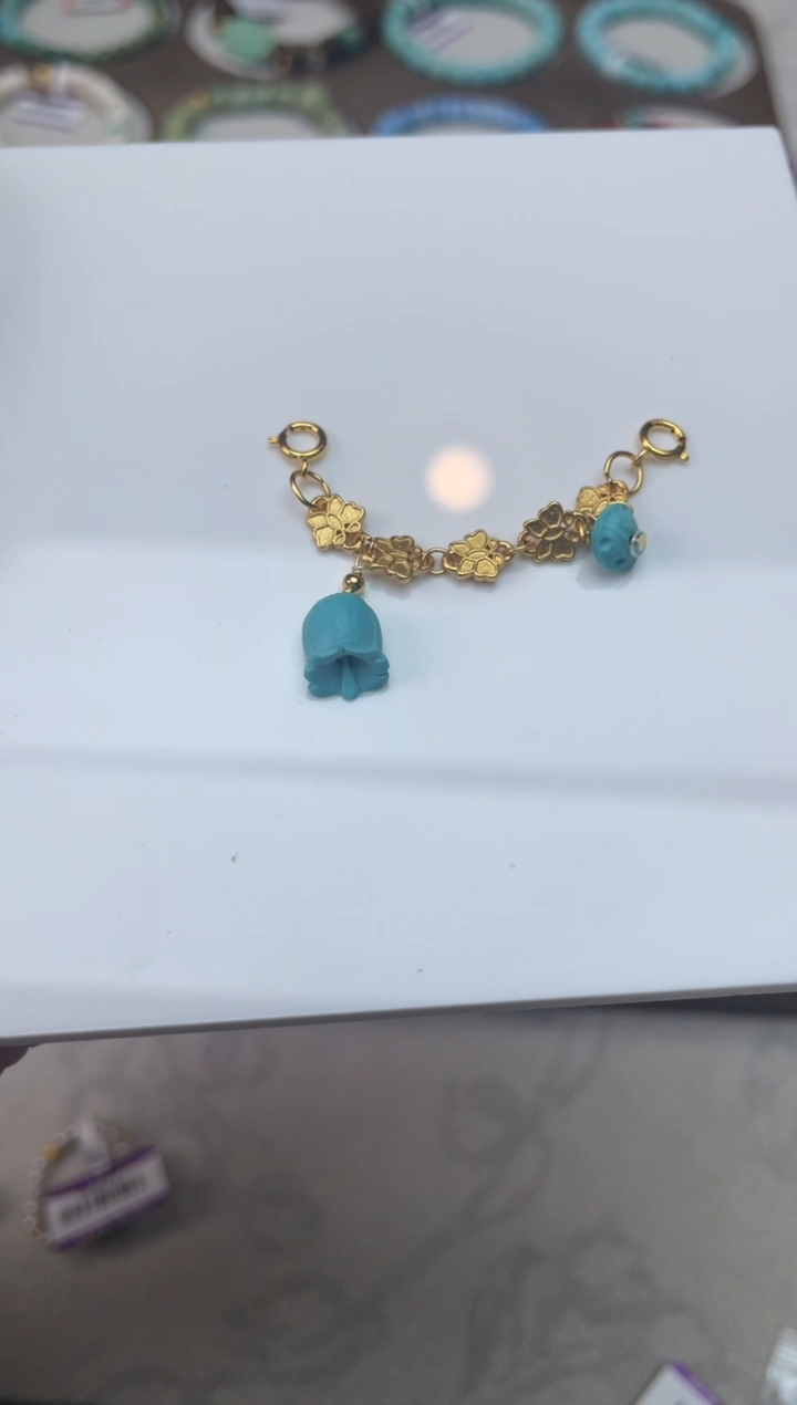 银S925镶嵌绿松石珠宝奇石9