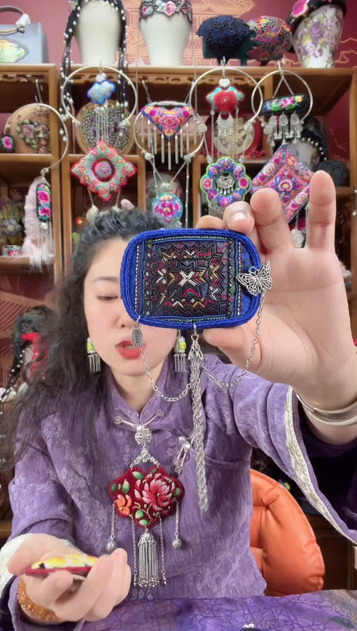 刺绣发夹40甜甜家