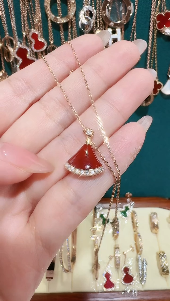 【闪购商品】钻石套链18K金镶嵌套链