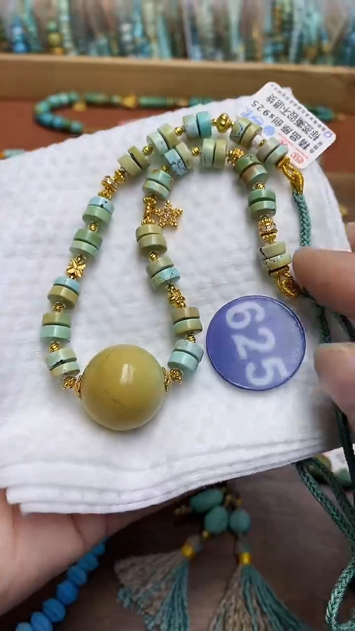 【闪购商品】绿松石项链银S925镶嵌625