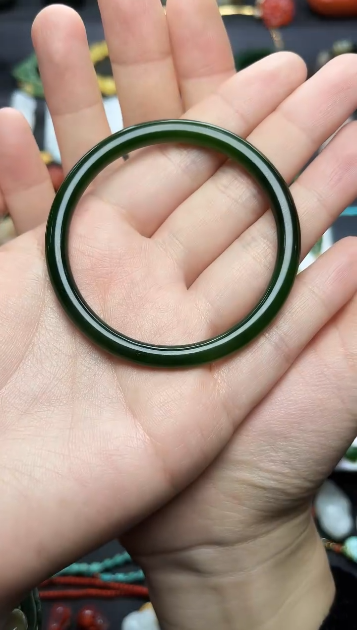 未镶嵌手镯和田玉54/55圈口06