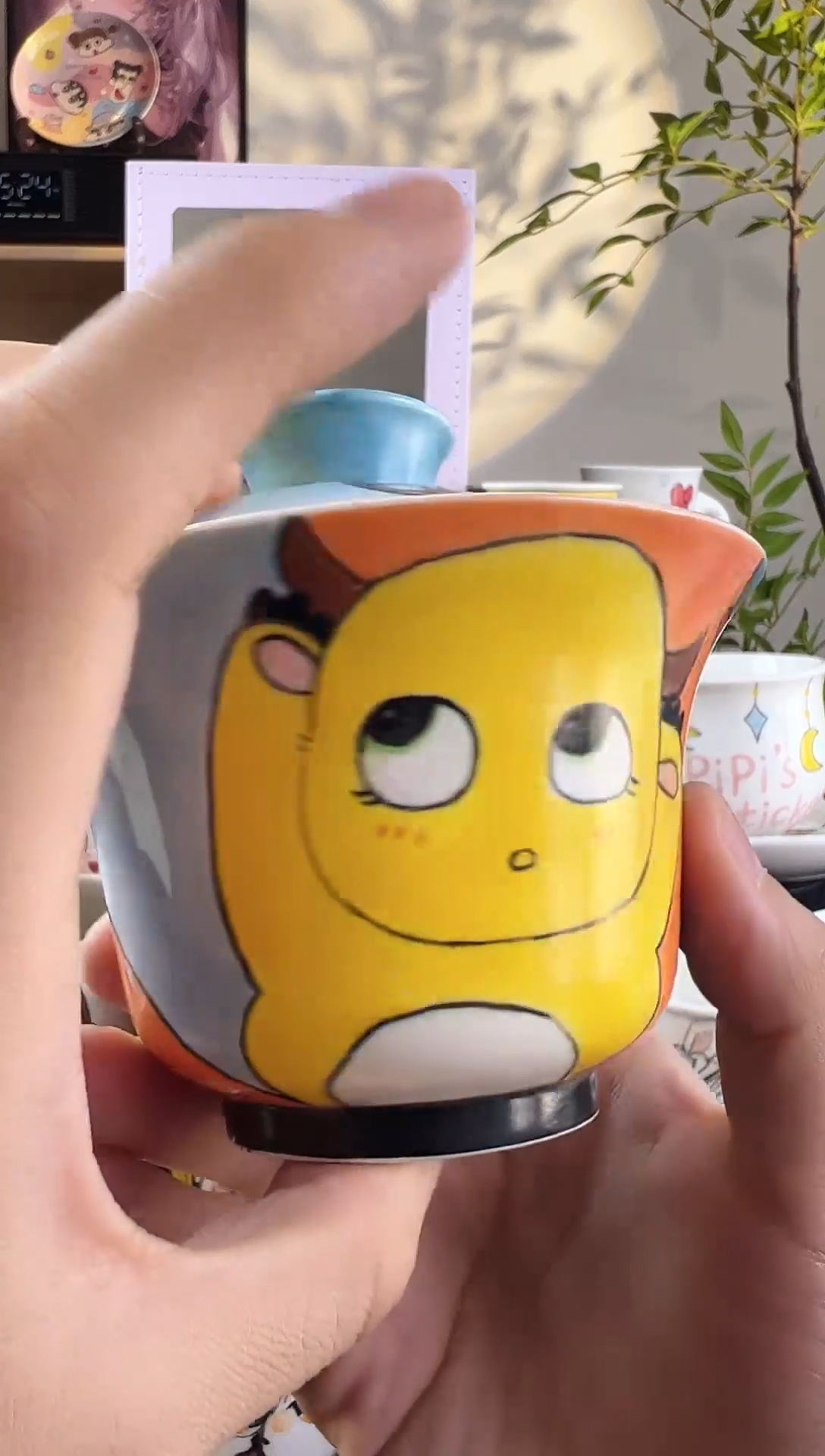 【闪购商品】摆件手工手绘陶瓷小杯杯