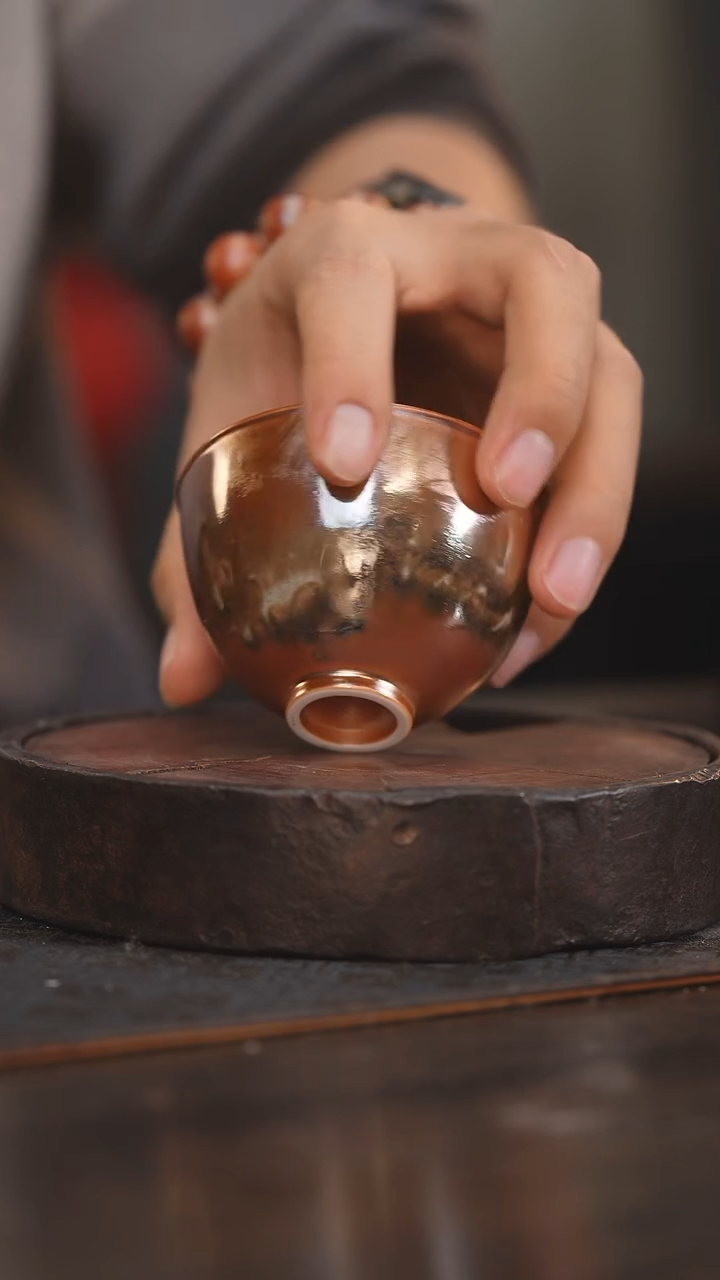 【闪购商品】杯38柴房陶瓷丨金红落灰单杯