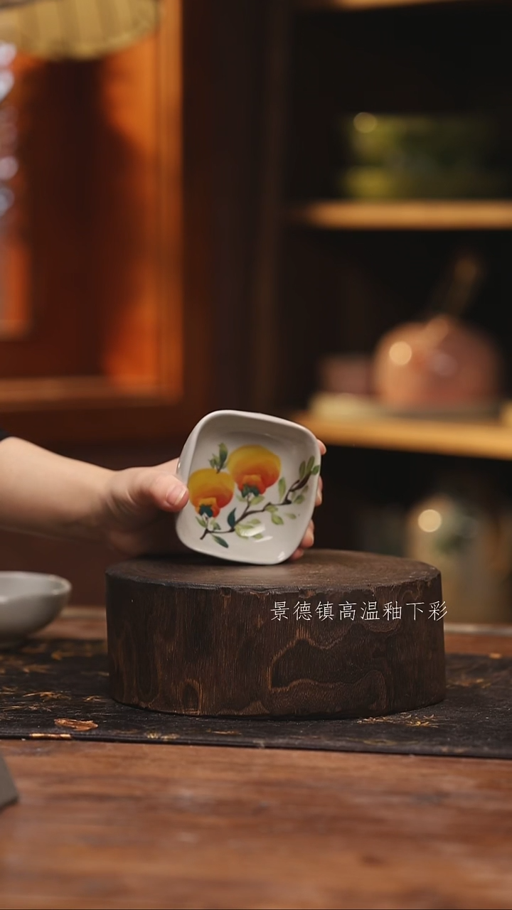陶瓷景德镇高温釉下手绘陶瓷@L588@