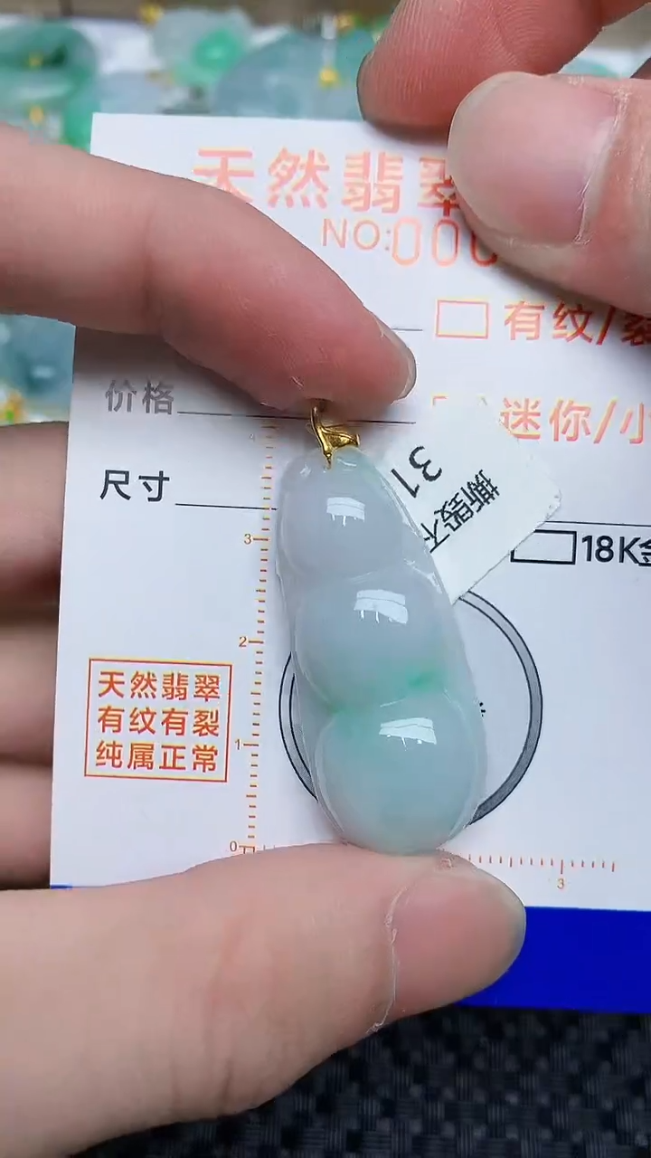 【闪购商品】翡翠颈饰18K金镶嵌846438934396