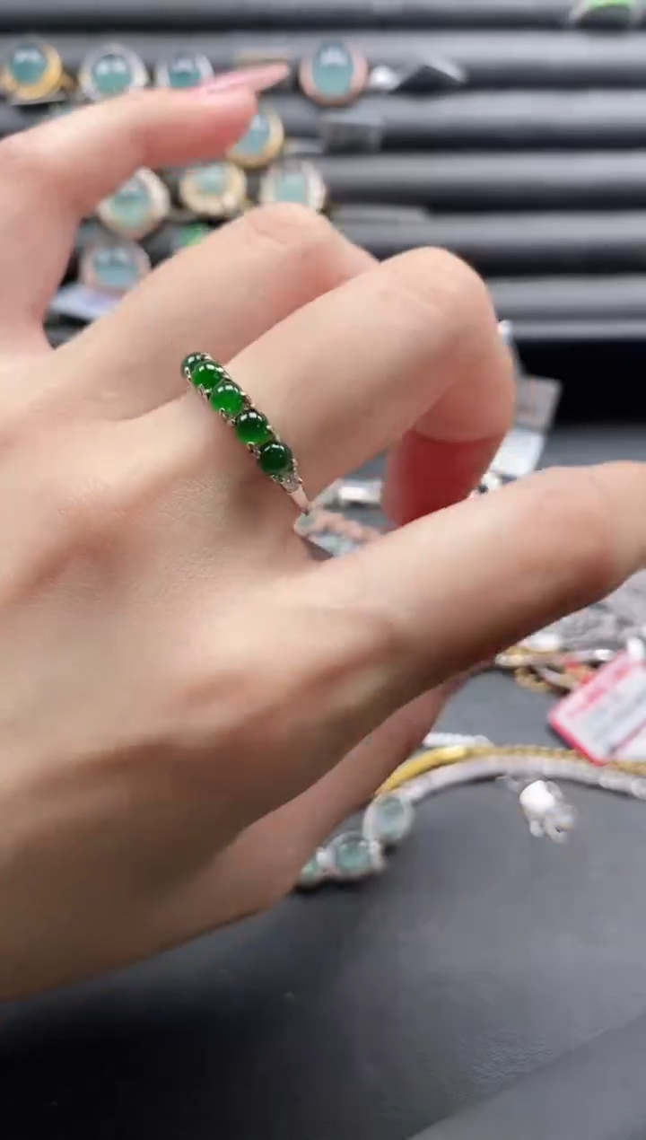 【闪购商品】翡翠戒指银S925镶嵌11111-