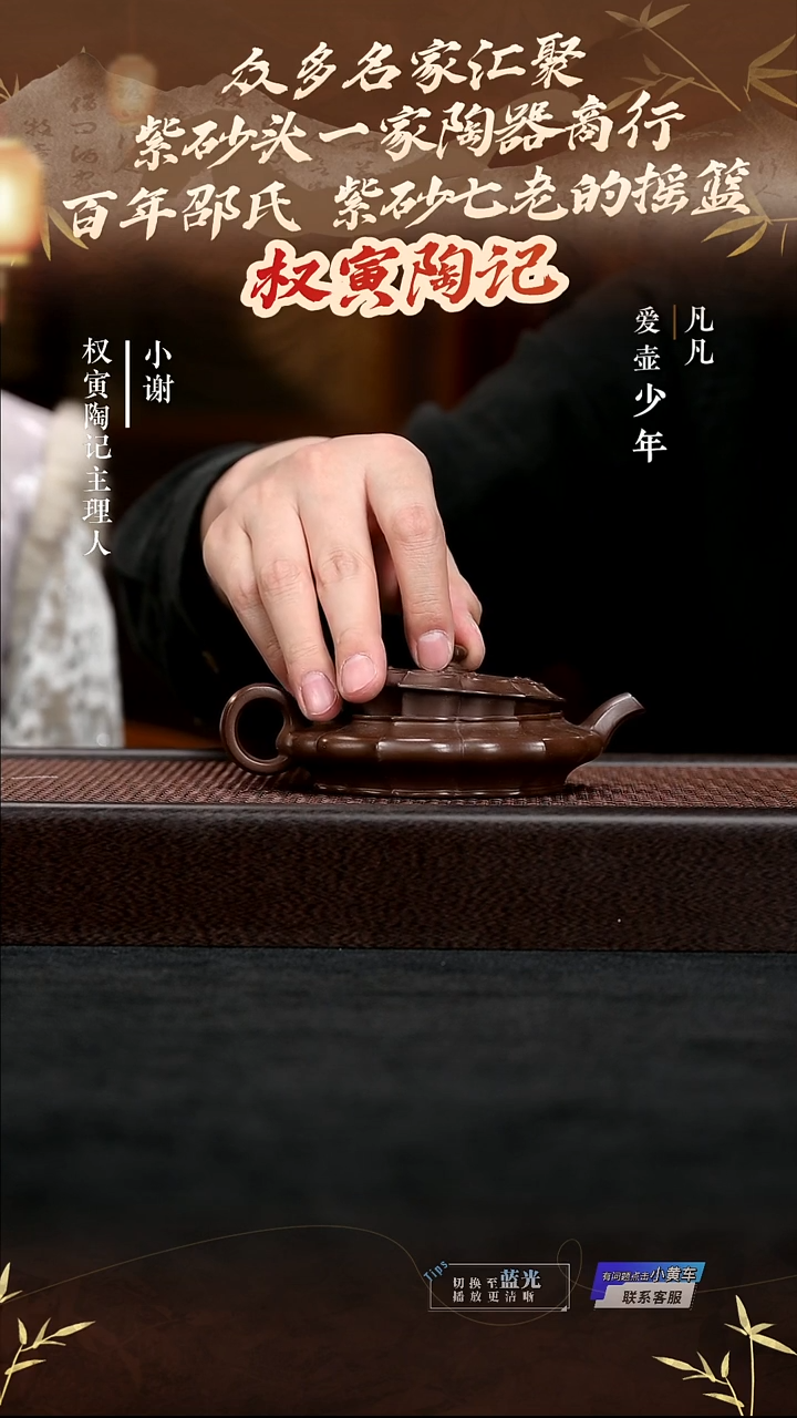 茶壶紫砂YM权寅陶记221筋纹水扁紫泥140cc