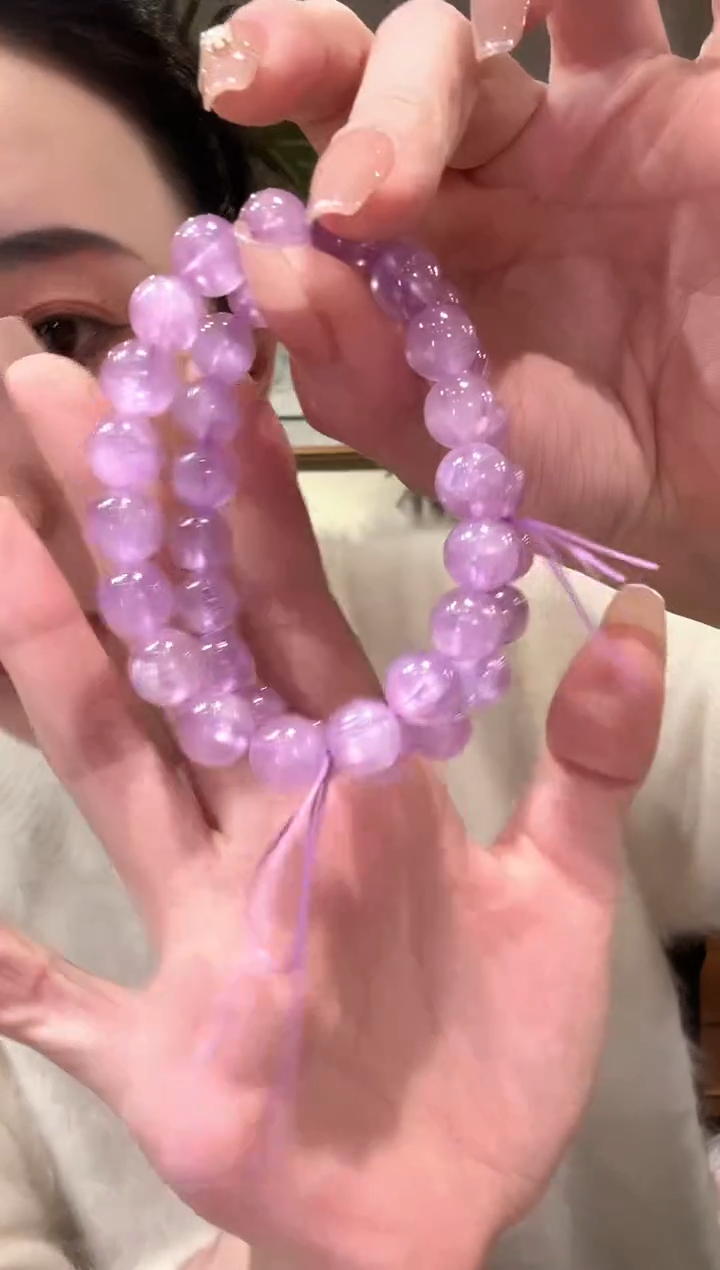 【闪购商品】锂辉石手串未镶嵌多样性发其一