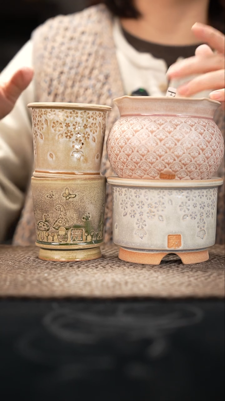 口径花盆-12-9-359特一组4个默认有瑕