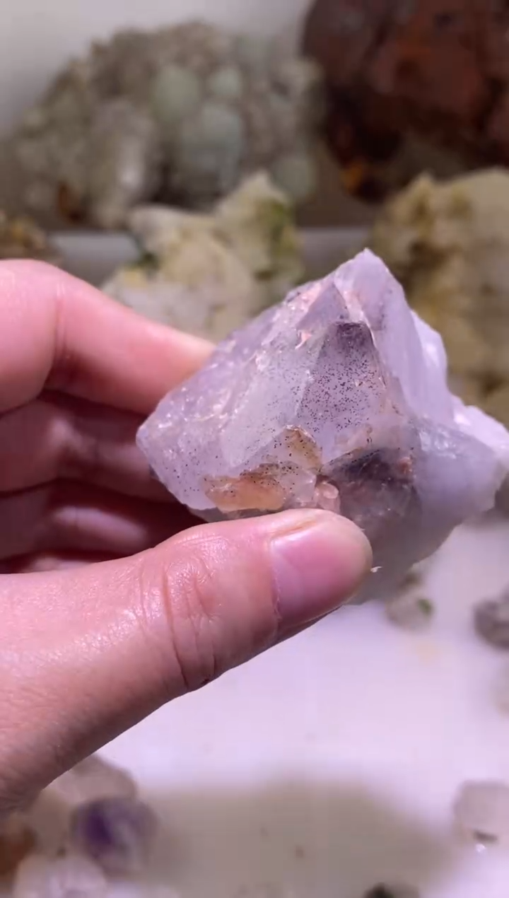 未镶嵌珠宝半成品水晶111号四川花园水晶102g