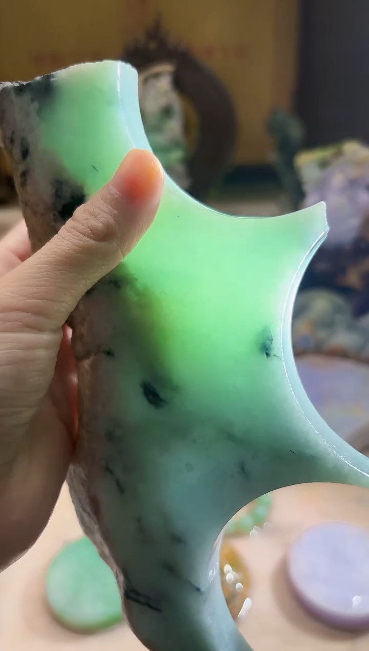 翡翠挂件未镶嵌A货柠优3930