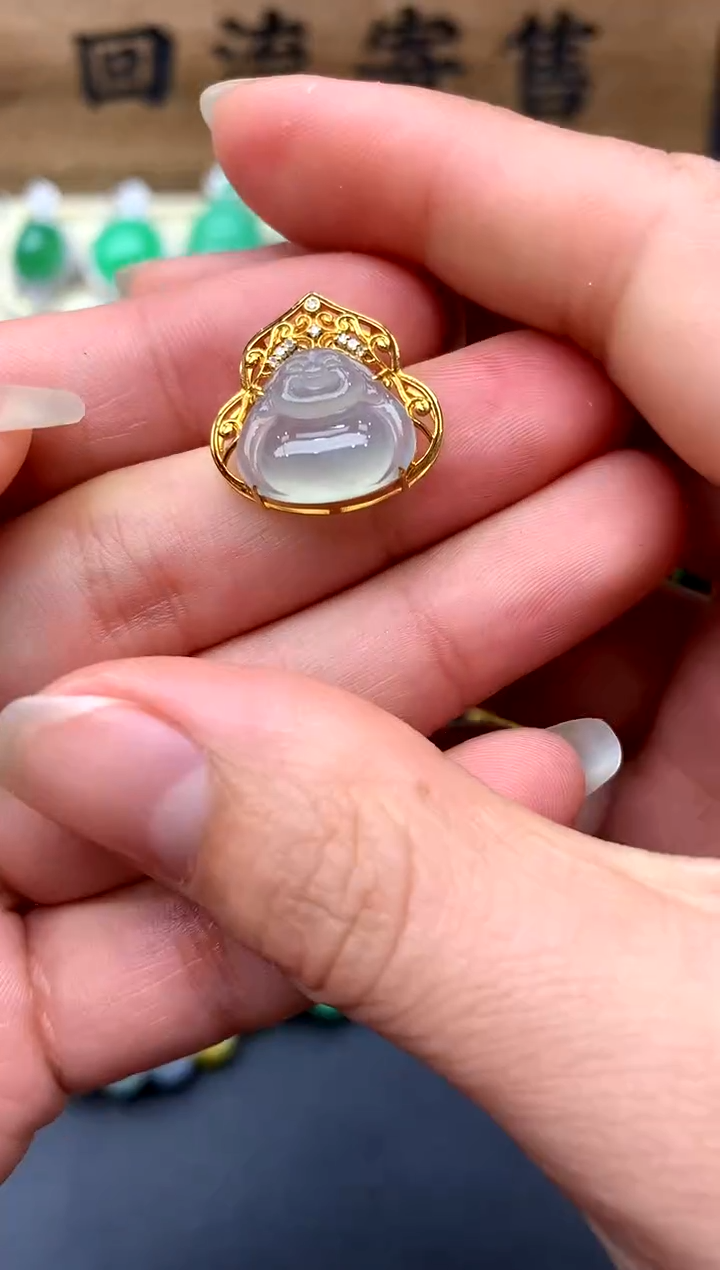 【闪购商品】翡翠颈饰18K金镶嵌163-中国好珍宝