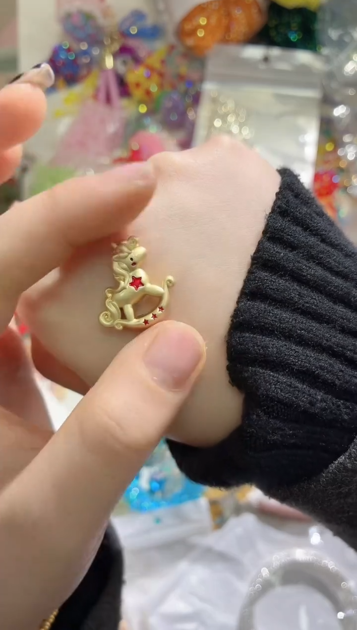 琉璃1353合金通孔马上有钱配件5个