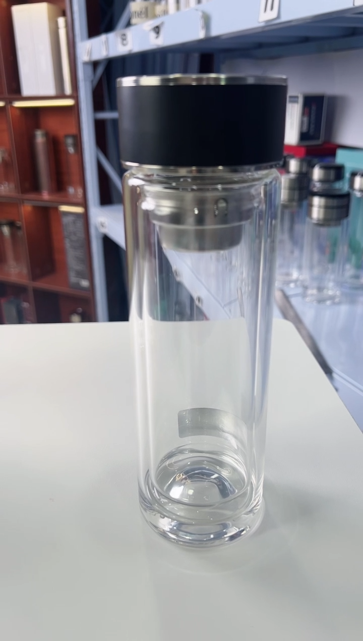 【闪购商品】双层高档320ml高硼硅茶杯