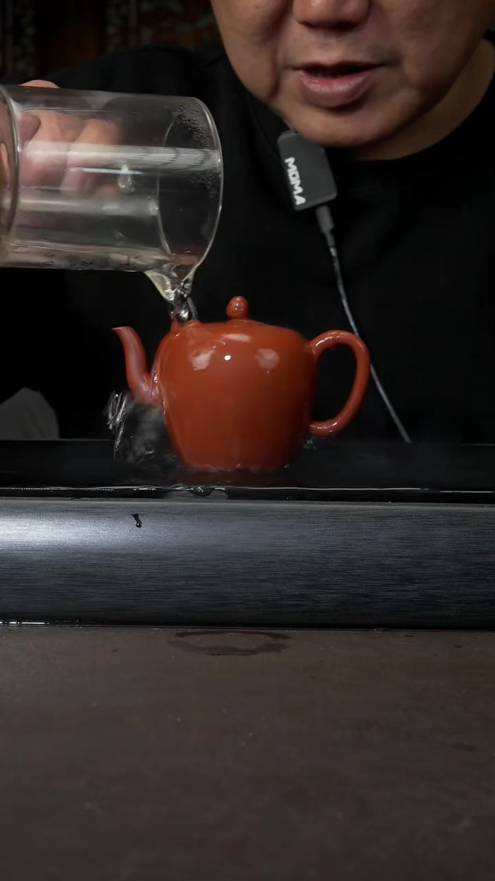 【闪购商品】紫砂茶壶朱泥 美人肩 150cc 027