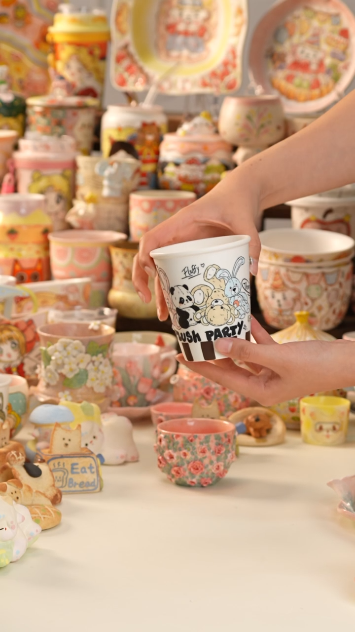 其他陶景德镇釉下彩手绘设计师款陶瓷