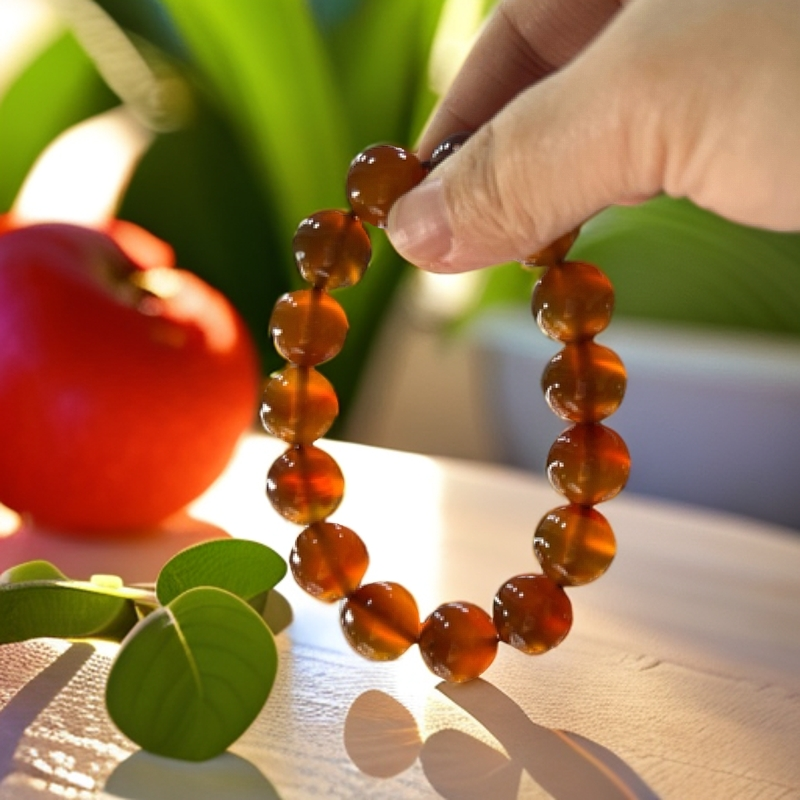 逊克北红玛瑙手串