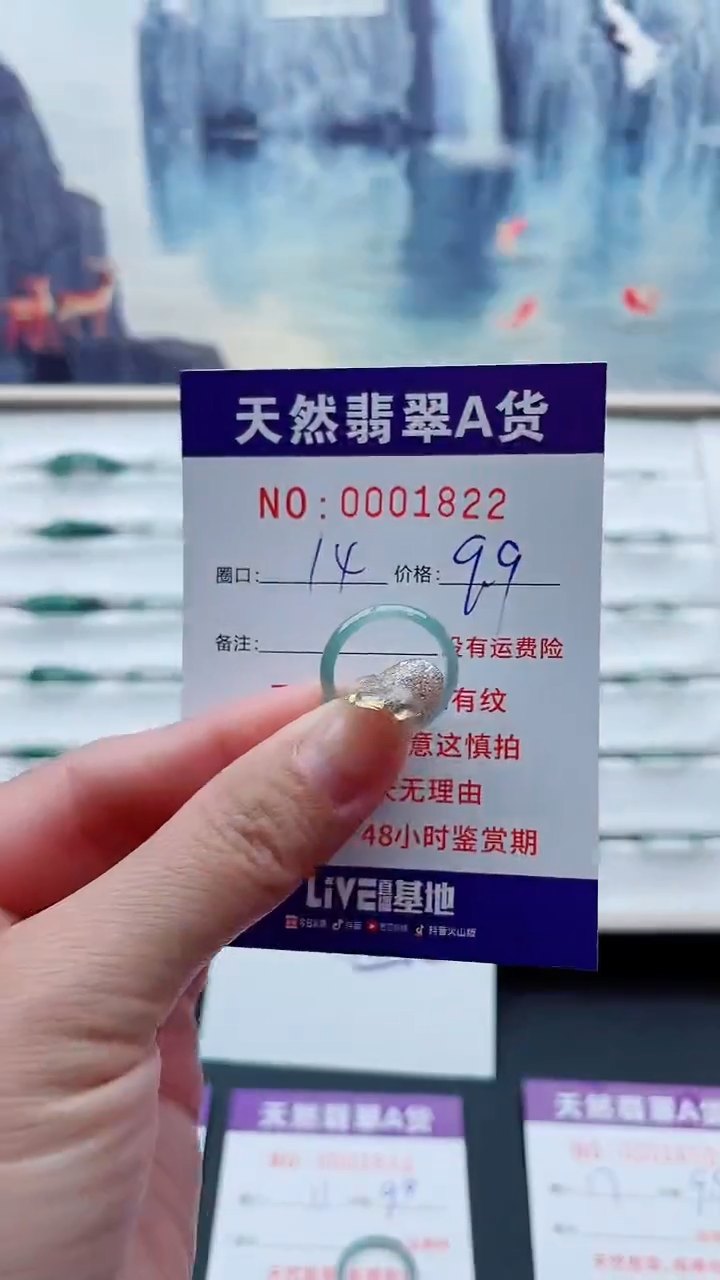 翡翠未镶嵌戒指翡翠1822