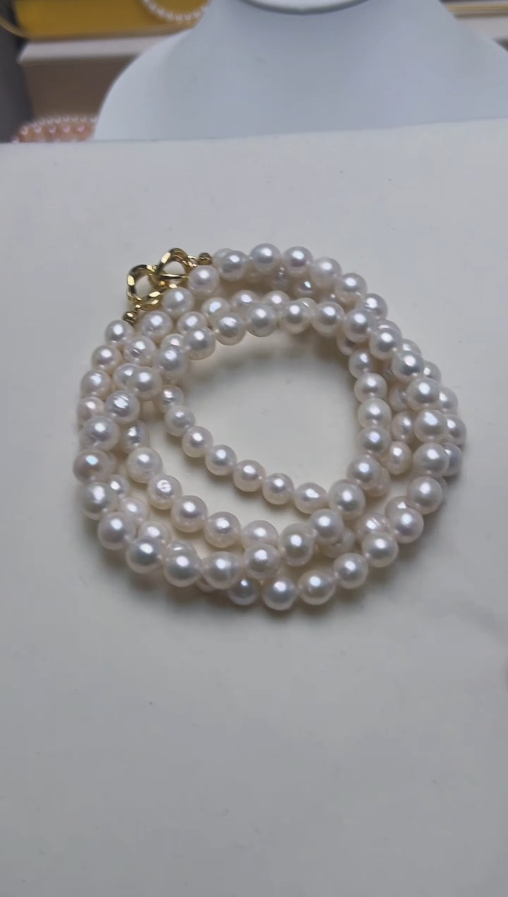 【闪购商品】淡水珍珠项链未镶嵌7-8MM毛衣链（福利）