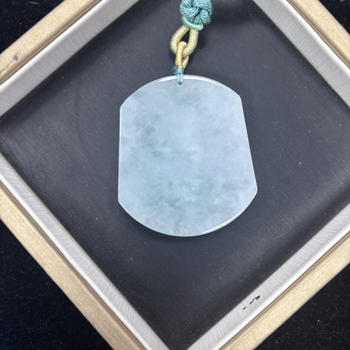 翡翠A货缅无事牌吊坠（多样性发货拍一个发一个）48*46*2-561702