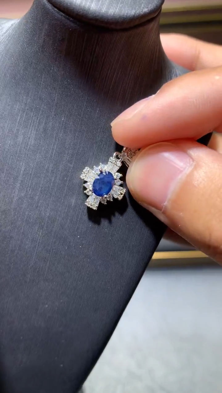 蓝宝石颈饰未镶嵌Q19【多样性发其一】