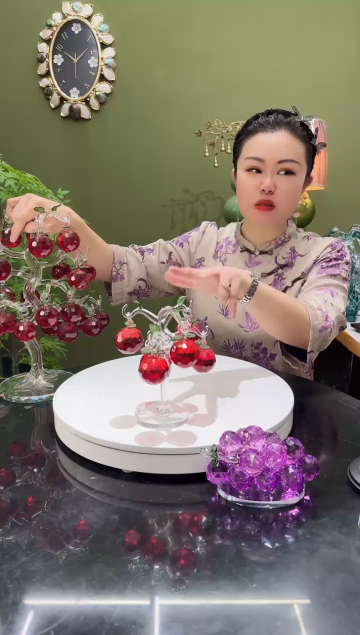 人造水晶6挂  苹果树 