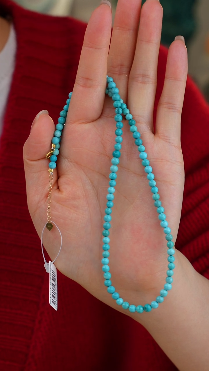 【闪购商品】绿松石项链18K金镶嵌多样性发货