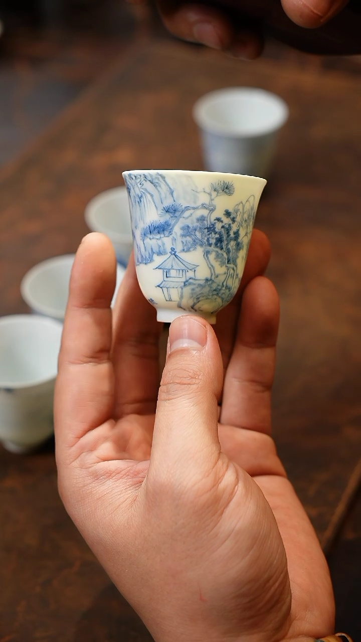 【闪购商品】定园作品手作手绘瓷杯178