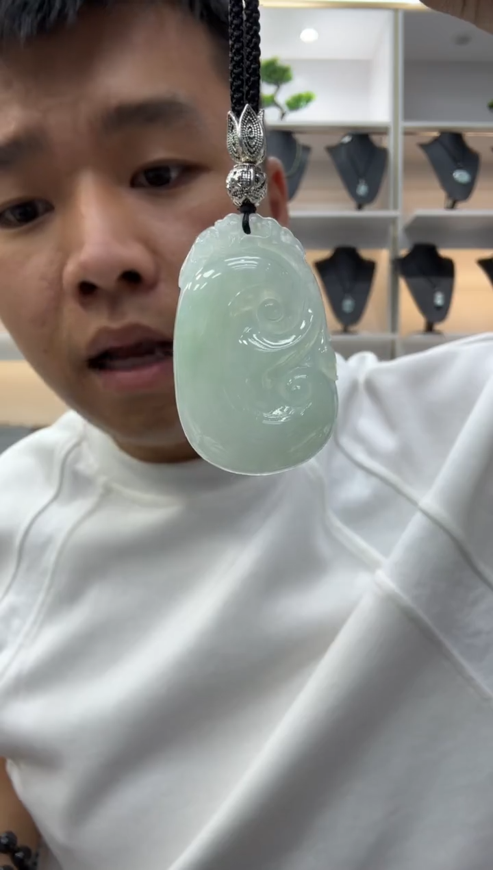 未镶嵌挂件翡翠多样性天然翡翠A货冰晴如意一件