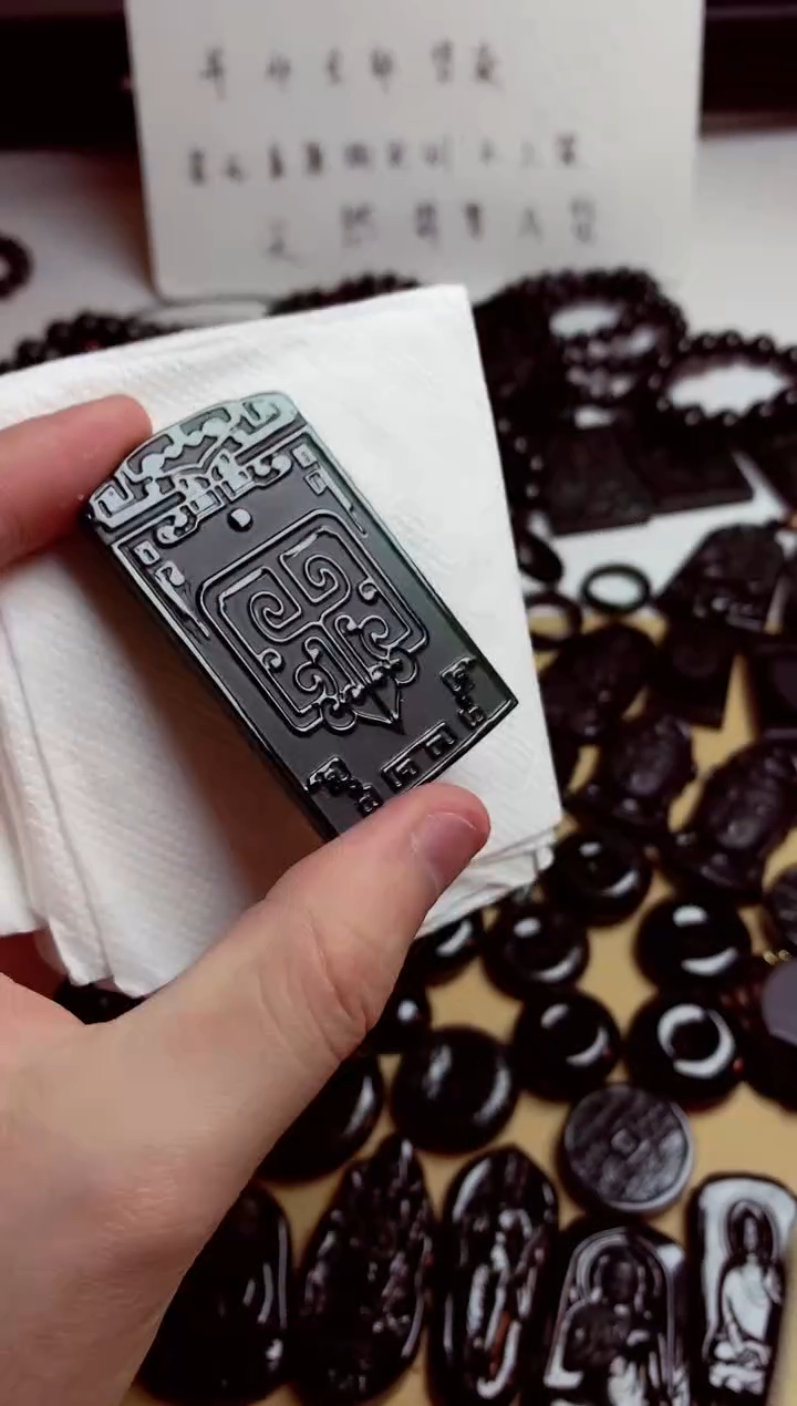 【闪购商品】翡翠颈饰未镶嵌天然翡翠墨翠A货买断不退不换