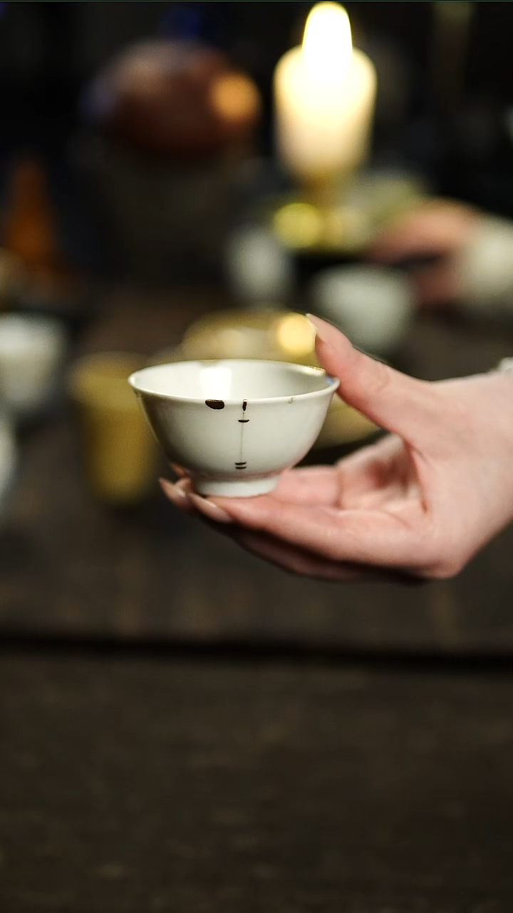 茶盏明清修复老小杯