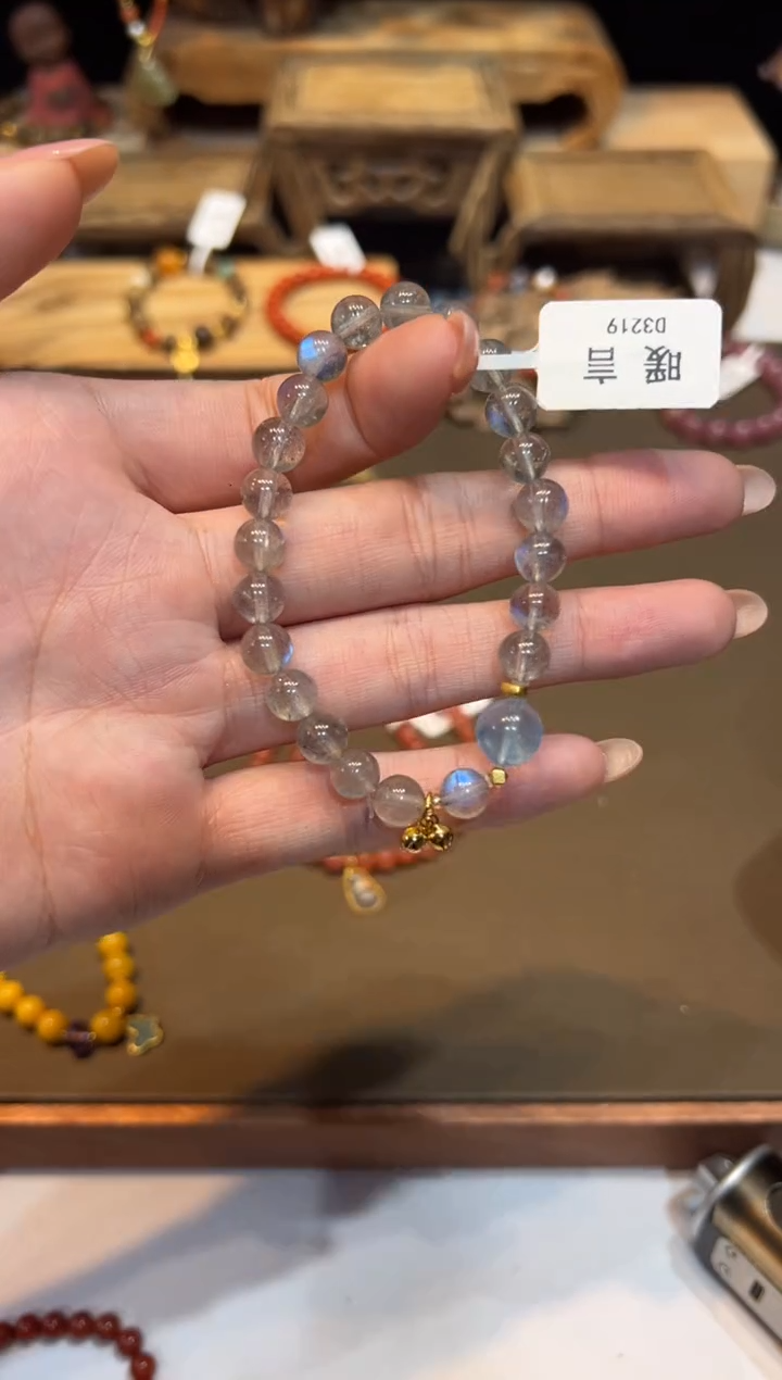 未镶嵌手链长石手饰@@D3219