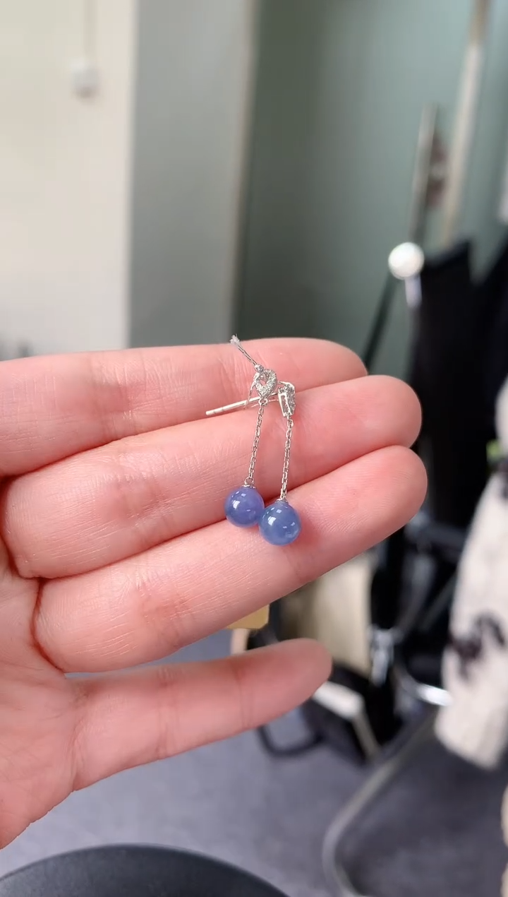 【闪购商品】翡翠耳饰18K金镶嵌137         