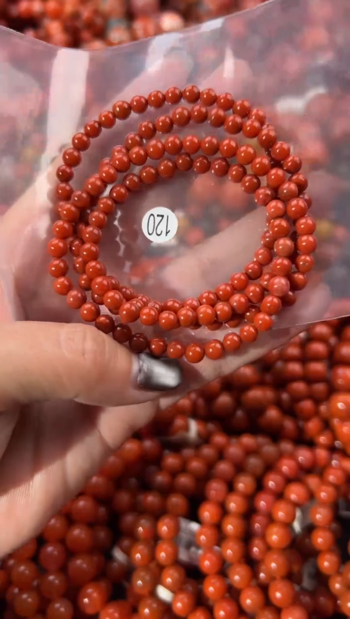 未镶嵌手串南红玛瑙5+
