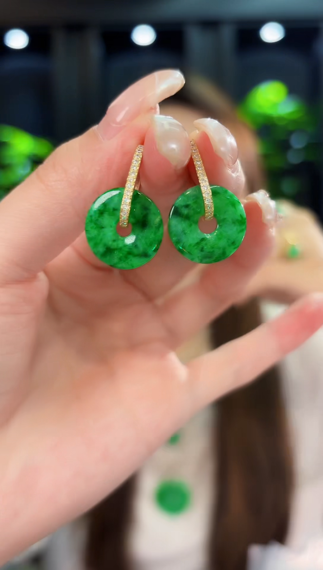 翡翠未镶嵌耳饰 含大耳包/多样性发货/一对