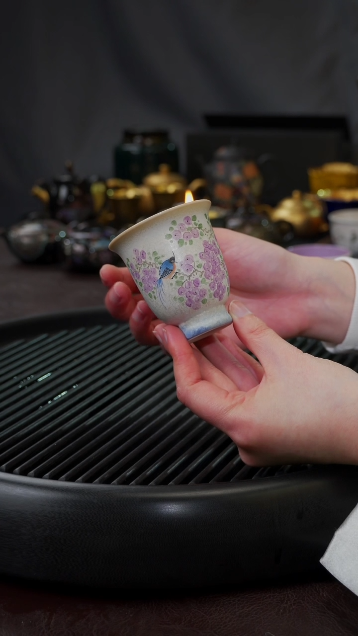 【闪购商品】杯【宜景窑柴烧】手绘杯子20