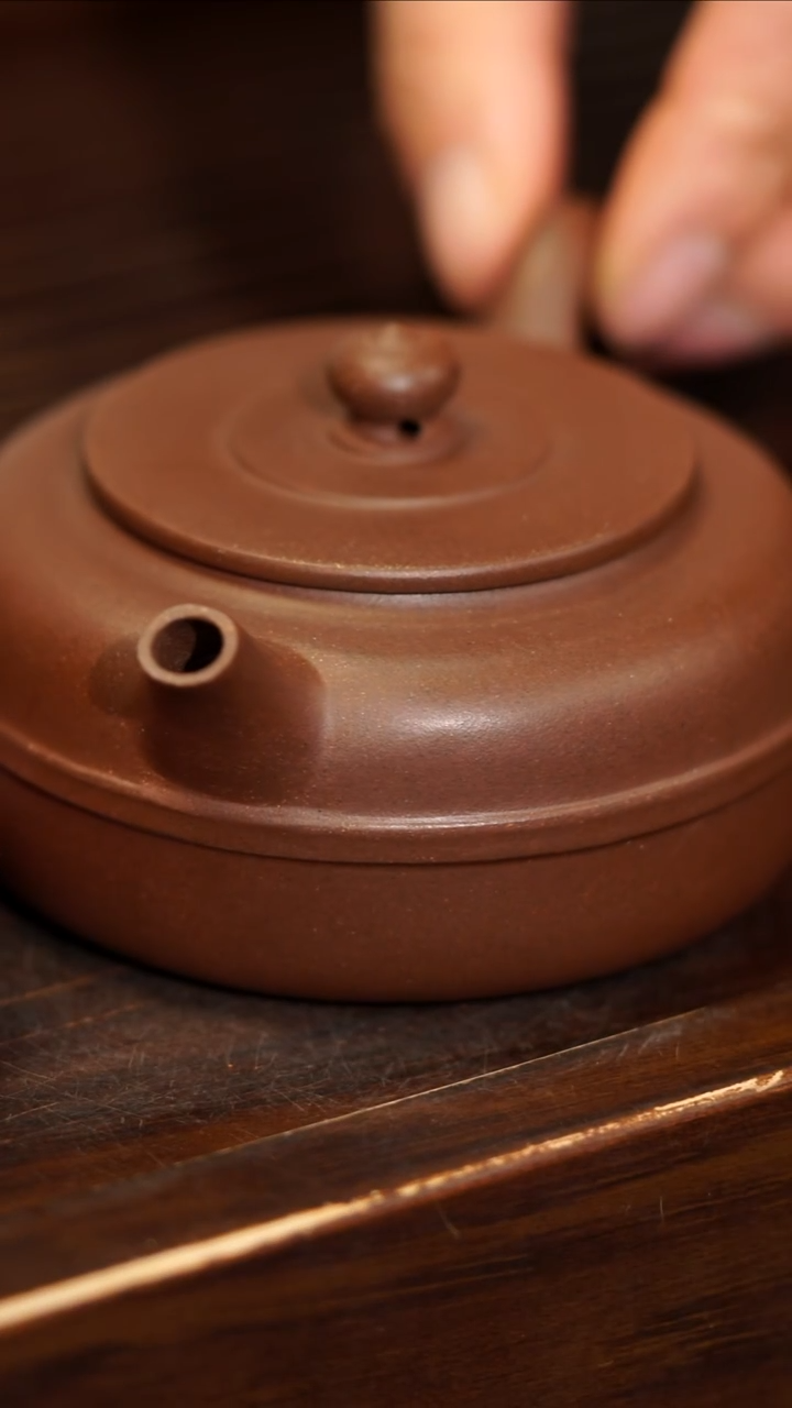 茶壶紫砂紫泥 线圆