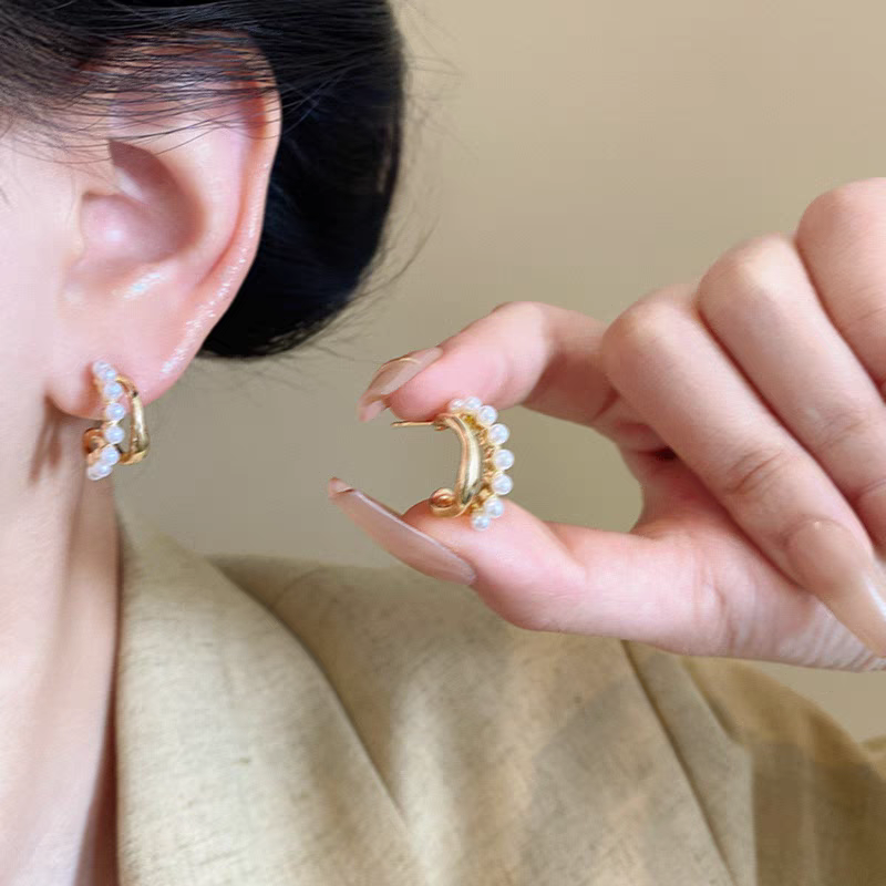 铜合金耳饰 2093时尚百搭多层耳钉