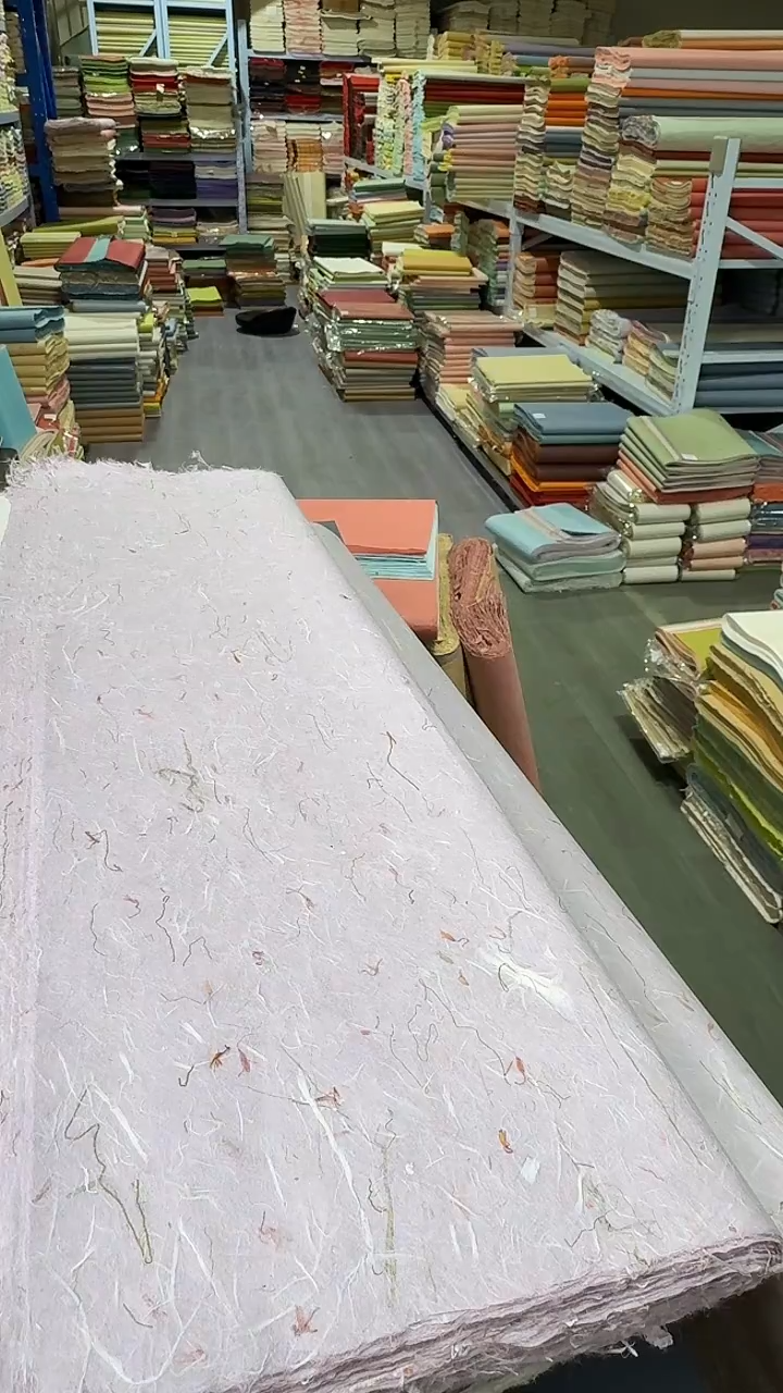 纯手工四尺整张50张薰衣草紫青丝红花雁楮清水云龙